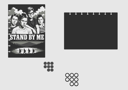 Stand By Me Inspired A5 Notepad Cover – 2 x 4 Colour Designs – STL & 3MF Files