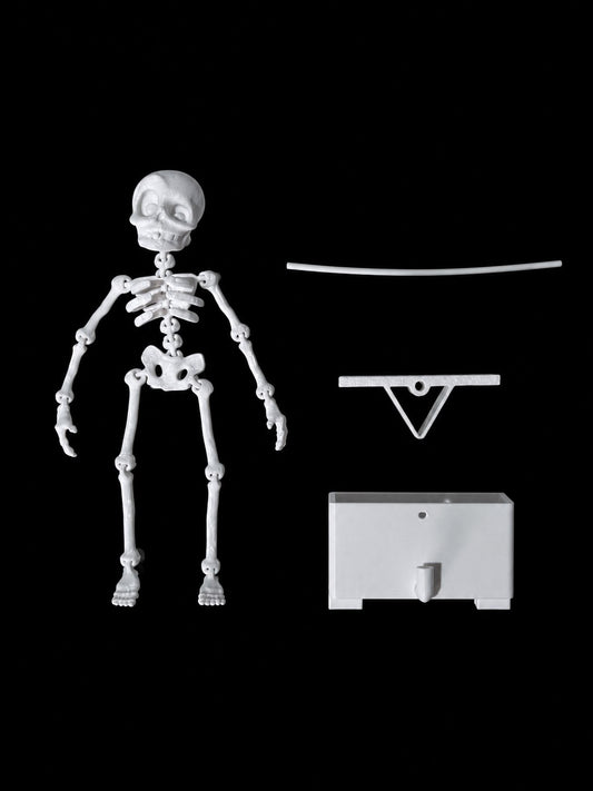 Dancing Skeleton Aquarium Air Bubble Ornament | 3D Printed Fish Tank Decoration