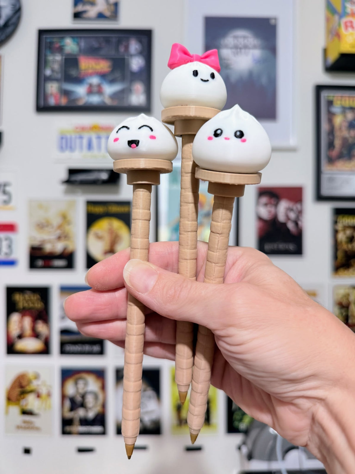 Dumpling Clicker Pens | 3D Printed Refillable Pens