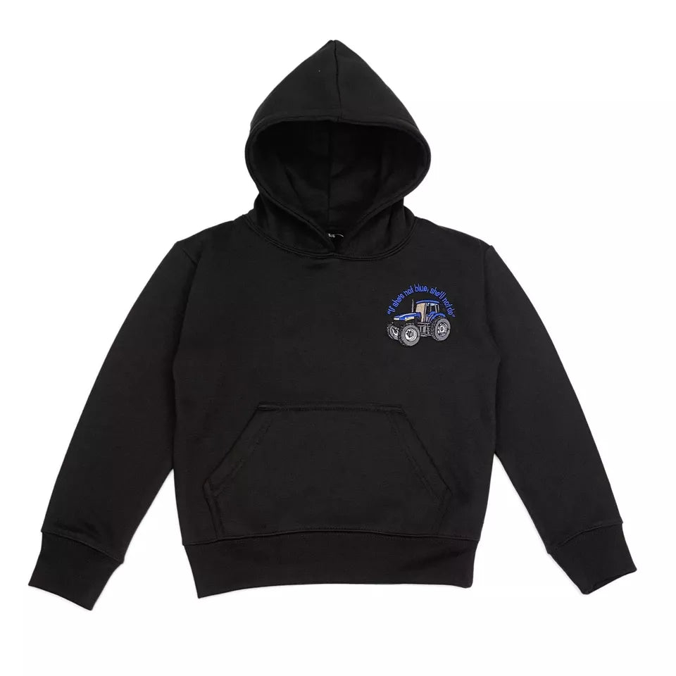 Kids Tractor Embroidered Hoodie