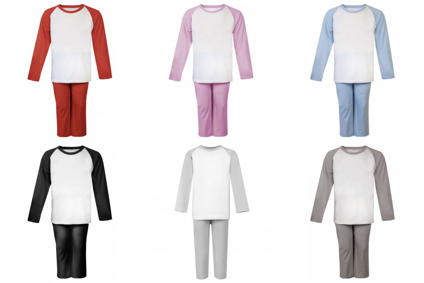 Kids Long Raglan Sleeve Pyjama Set
