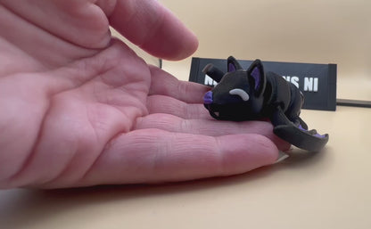 3D Printed Flexi Bat Keychain