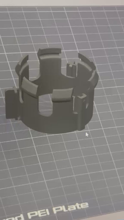 Ford Fiesta MK3 RS Turbo 3 Spoke Centre Cap Repair Clip | 3D Printed PETG Replacement