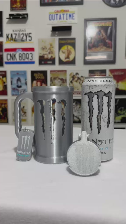 Monster Inspired 500ml Can Holder Bundle | Can Holder, Can Tab Opener & Can Lid Cover
