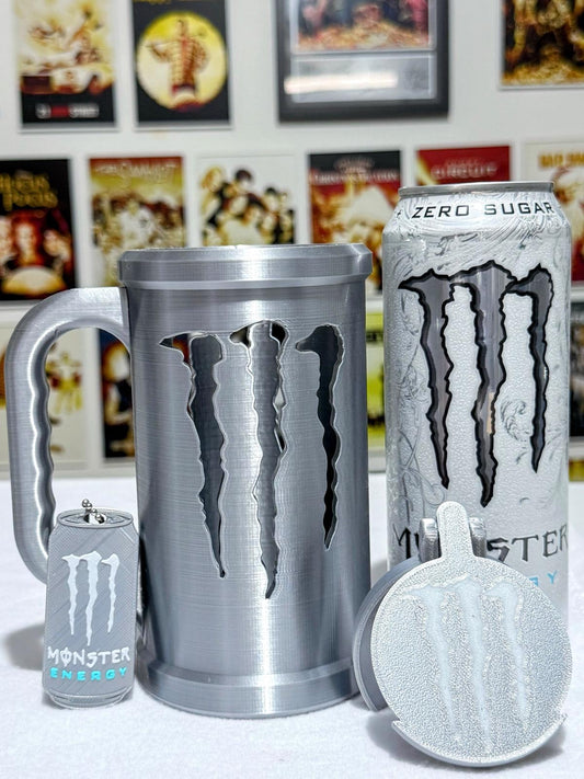 Monster Inspired 500ml Can Holder Bundle | Can Holder, Can Tab Opener & Can Lid Cover